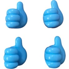 Midas Toptan Home Baş Parmak Kablo Tutucu Mavi 4'lü