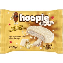 Hoopie Beyaz Çikolata Kaplı Glutensiz Pirinç Patlağı 20G - 12 Adet