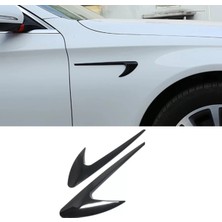 Midas Toptan Home Mercedes Tip Çamurluk Havalandırma Venti Uzun Parlak Siyah NKT84