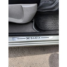 Carvian Dacia Uyumlu Özel Kapı Eşik Yazısı Krom