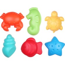 Farbu Oyuncak Kum Kalıbı Deniz Hayvanları 6 Lı Paket 30870