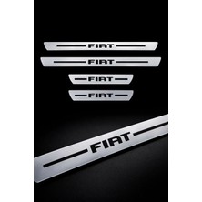 Carvian Fiat Krom Plastik 4 Parça Kapı Parlak Eşik Seti