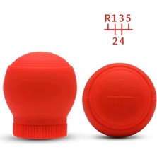 Midas Toptan Home 5 Ileri Silikon Vites Topuzu Kılıfı Yuvarlak Kırmızı