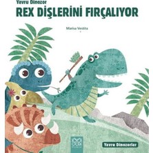 Alvera Yru Dinozor Rex Dişlerini Fırçalıyor