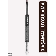 Flormar Triple Brow 3'ü 1 Arada Kremsi Dokulu Kaş Makyaj Kalemi 002 Auburn Yüksek Pigmentli Özellik