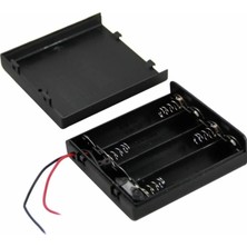 Lockway IC-233F 4\'lü Pil Kutusu Kapaklı Swıtchlı 10 Adet