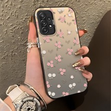 HONTINGA Samsung Galaxy A52S 5g ile Uyumlu Kılıfı Silikon Kenar Sert Arka Düşüme Önleyici Basitlik Anti Düşme Kamera Korumali Çiçek Desen Telefon Kılıfı Kadın ve Erkek Için Uygundur K1-0833