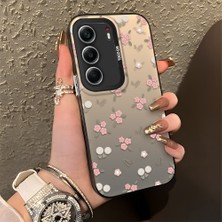 HONTINGA Tecno Camon 40 ile Uyumlu Kılıfı Silikon Kenar Sert Arka Düşüme Önleyici Basitlik Anti Düşme Kamera Korumali Çiçek Desen Telefon Kılıfı Kadın ve Erkek Için Uygundur K1-0833