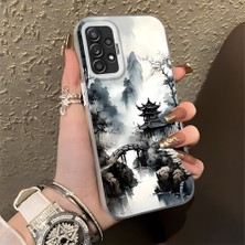 HONTINGA Samsung Galaxy A52S 5g ile Uyumlu Kılıfı Silikon Kenar Sert Arka Düşüme Önleyici Basitlik Anti Düşme Kamera Korumali Manzara Desen Telefon Kılıfı Kadın ve Erkek Için Uygundur K1-0834