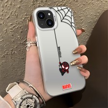 HONTINGA iPhone 14 Plus ile Uyumlu Kılıfı Silikon Kenar Sert Arka Düşüme Önleyici Basitlik Anti Düşme Kamera Korumali Spider Man Desen Telefon Kılıfı Kadın ve Erkek Için Uygundur K1-0835
