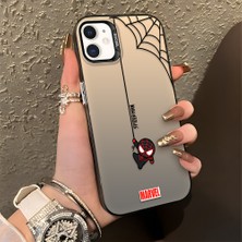 HONTINGA iPhone 11 ile Uyumlu Kılıfı Silikon Kenar Sert Arka Düşüme Önleyici Basitlik Anti Düşme Kamera Korumali Spider Man Desen Telefon Kılıfı Kadın ve Erkek Için Uygundur K1-0835