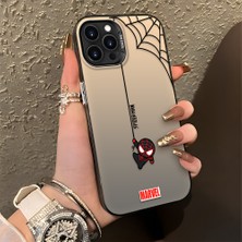 HONTINGA iPhone 14 Pro ile Uyumlu Kılıfı Silikon Kenar Sert Arka Düşüme Önleyici Basitlik Anti Düşme Kamera Korumali Spider Man Desen Telefon Kılıfı Kadın ve Erkek Için Uygundur K1-0835