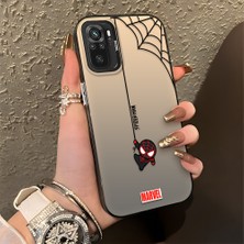 HONTINGA Xiaomi Redmi Note 10 4g ile Uyumlu Kılıfı Silikon Kenar Sert Arka Düşüme Önleyici Basitlik Anti Düşme Kamera Korumali Spider Man Desen Telefon Kılıfı Kadın ve Erkek Için Uygundur K1-0835