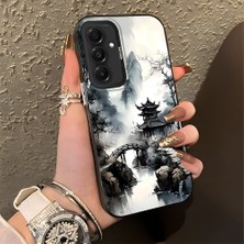 HONTINGA Samsung Galaxy A56 ile Uyumlu Kılıfı Silikon Kenar Sert Arka Düşüme Önleyici Basitlik Anti Düşme Kamera Korumali Manzara Desen Telefon Kılıfı Kadın ve Erkek Için Uygundur K1-0834