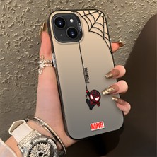 HONTINGA iPhone 13 Mini ile Uyumlu Kılıfı Silikon Kenar Sert Arka Düşüme Önleyici Basitlik Anti Düşme Kamera Korumali Spider Man Desen Telefon Kılıfı Kadın ve Erkek Için Uygundur K1-0835
