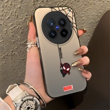 HONTINGA Vivo X200 Pro ile Uyumlu Kılıfı Silikon Kenar Sert Arka Düşüme Önleyici Basitlik Anti Düşme Kamera Korumali Spider Man Desen Telefon Kılıfı Kadın ve Erkek Için Uygundur K1-0835