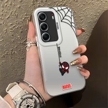 HONTINGA Tecno Camon 40 Pro 5g Cm7 ile Uyumlu Kılıfı Silikon Kenar Sert Arka Düşüme Önleyici Basitlik Anti Düşme Kamera Korumali Spider Man Desen Telefon Kılıfı Kadın ve Erkek Için Uygundur K1-0835