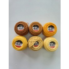 Dmc Koton Perle 8 Numara - Turuncu Tonları Set
