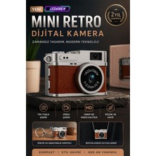 L'edoren Mini Dijital Vlog Kamerası 1080P Hd - Selfie ve Video Destekli Anahtarlık Kamera - Kahverengi