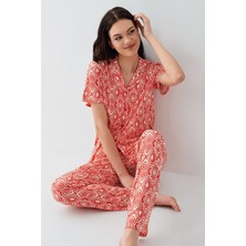 Arnetta 3613 Kadın Önden Düğmeli Pijama Takım