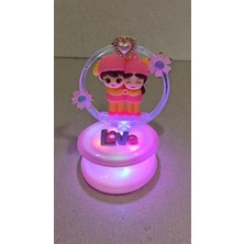 Famemus Accessory Sevgililer Gününe Özel Sevgili Love Fanus Işıklı Hediyelik Doum Günü BOYUT:12CM*8CM