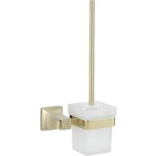 Fontana - Tuvalet Fırçalığı Altın, Klozet Wc Fırçası Outlet - FD-91206-