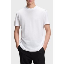 Boss Pamuklu Regular Fit Logo Detaylı Bisiklet Yaka T Shirt Erkek T Shirt 50559320 100