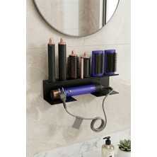 Grandmix Dyson Airwrap Uyumlu Premium Metal Duvar Standı Saç Şekillendirici Organizeri