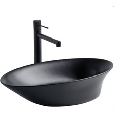 Lena - Tezgah Üstü Porselen Lavabo Siyah Outlet - EH-4610MS-