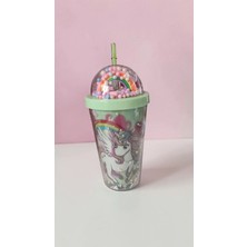 Famemus Accessory Unicorn Işıksız Pipetli Bardak Matara Suluk Kaliteli Ürün