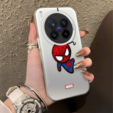 HONTINGA Vivo X300 Pro ile Uyumlu Kılıfı Silikon Kenar Sert Arka Düşüme Önleyici Basitlik Anti Düşme Kamera Korumali Spider Desen Telefon Kılıfı Kadın ve Erkek Için Uygundur K1-0839