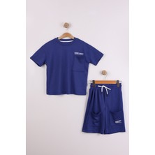 Joy Kids Erkek Çocuk %100 Pamuk Modal Kumaş Basic Yumuşak Takım (6-10YAŞ) (Lacivert)