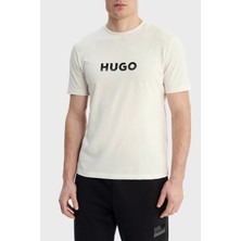 Hugo Pamuklu Regular Fit Logolu Bisiklet Yaka T Shirt Erkek T Shirt 50557437 102
