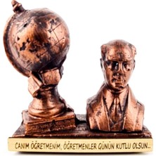 Famemus Accessory Atatürk Büst Ögretmen Öğretmenler Gününe Özel 14*13 cm Boyut