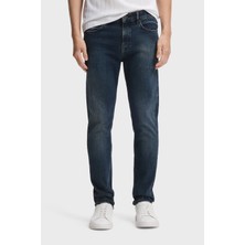 Boss Pamuklu Slim Fit Normal Bel Dar Paça Jeans Erkek Kot Pantolon 50557490 411