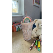 Famemus Accessory Pipetli Kaliteli Işıksız Bardak Matara Suluk
