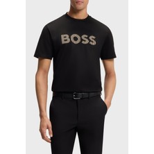 Boss Pamuklu Regular Fit Logolu Bisiklet Yaka T Shirt Erkek T Shirt 50560466 002