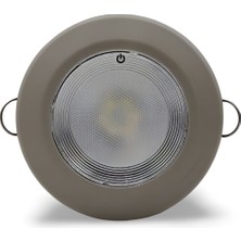 Sanel SSPEB.12WB-CG 12V Butonlu Gömme LED Spot Aydınlatma – Beyaz ve Mavi Gece Modu