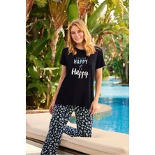 Lodos Store Aydoğan Kadın Flexible Esnek Kısa Kollu Viskon Pijama Takımı