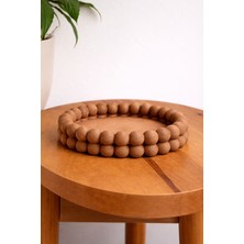 Wooden Touch Orbit Boncuk Detaylı Dekoratif Tepsi