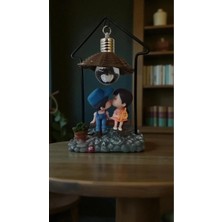 Famemus Accessory Dekoratif Biblo Taşlı Zemin Çift Biblo Hediyelik Ürün Boyut:16*9cm