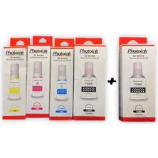 Canon Gı-41 Photoink 4 Renk +1 Siyah Mürekkep Seti G3480 G3430 G3470 G4470 G1420 G2420 G2460 G3420 G3460 Uyumlu