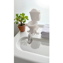Famemus Accessory Eğlenceli Tasarımlı 3D Klozet Figürü - Dekoru