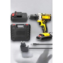 Tios Shop Krm 24 Parça Çift Bataryalı Şarjlı Matkap Seti 24W Motor ve Otomatik Mil Kilitli Tasarım Krm
