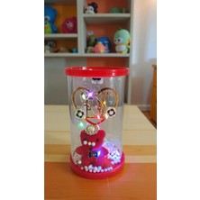 Famemus Accessory Sevimli Ayıcıklı Işıklı Sevgililer Günü ve Doğum Gününe Özel Fanus