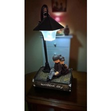 Famemus Accessory Sevdiklerinize Çok Şık Bir Işıklı Çift Biblo Ürün Boyutu En:8cm BOY:17CM