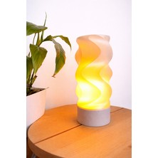 Wooden Touch Riva Dekoratif Masa Lambası Taş Taban