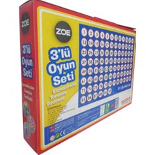 Zoe 3’lü Oyun Seti - Kızmabirader, Tombala, Fırdöndü - Aile Boyu Eğlence Paketi