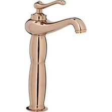 Fontana - Yüksek Tip Lavabo Bataryası Rose,gold Outlet - F-123-