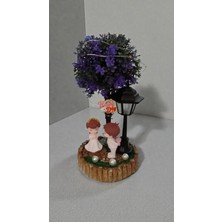 Famemus Accessory Ithal Sevgi Temsilli Ledli Ağaçlı Biblo Ürün Boyutu:20 cm